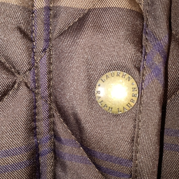 Lauren Quilted Plaid Vest Ladies L - Picture 7 of 12